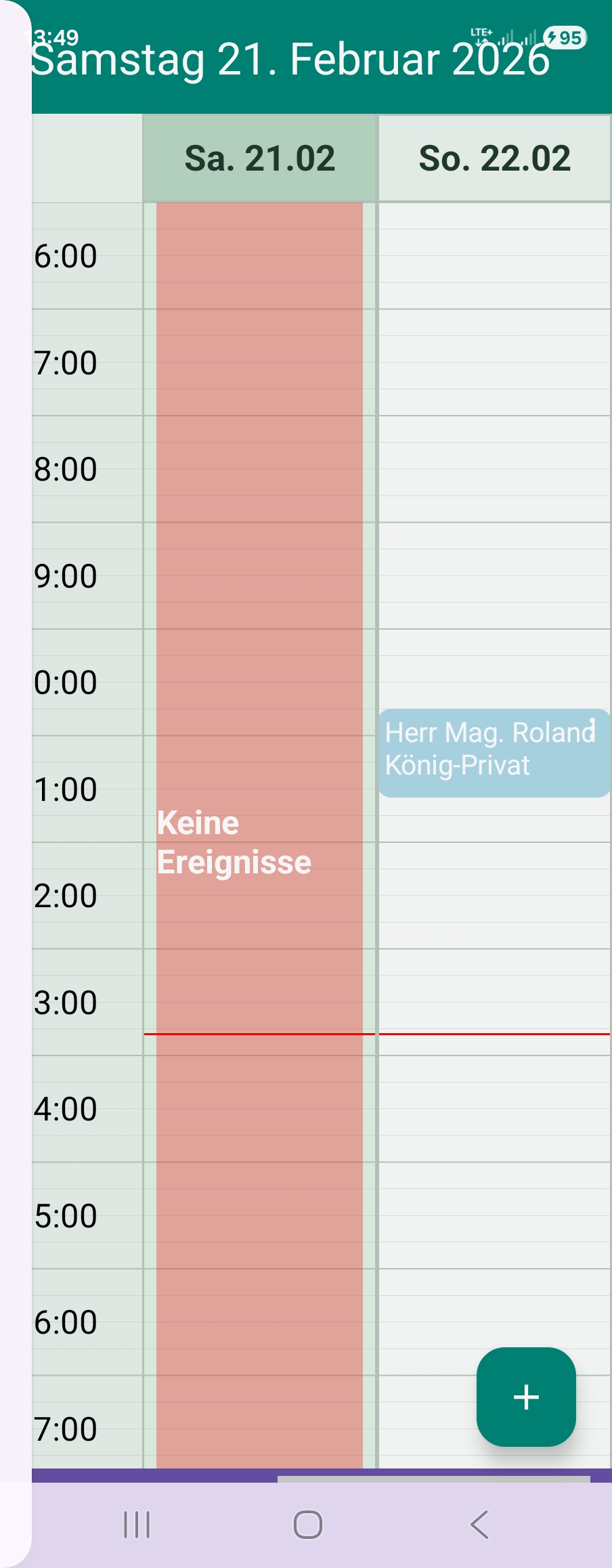 Kalenderansicht in timeinvoicer – Start und Übersicht